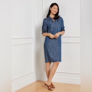 NWT Talbots Chambray Denim Dress